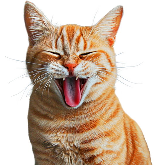 Gato feliz